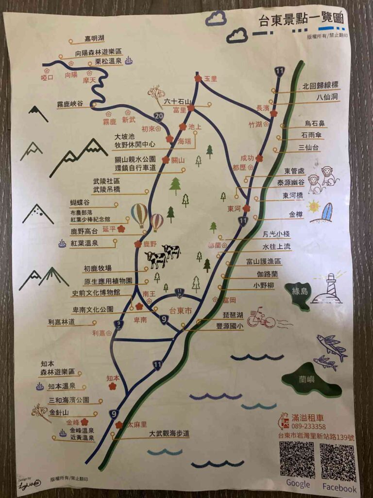 【旅遊】台東吃喝玩樂總整理（含地圖）