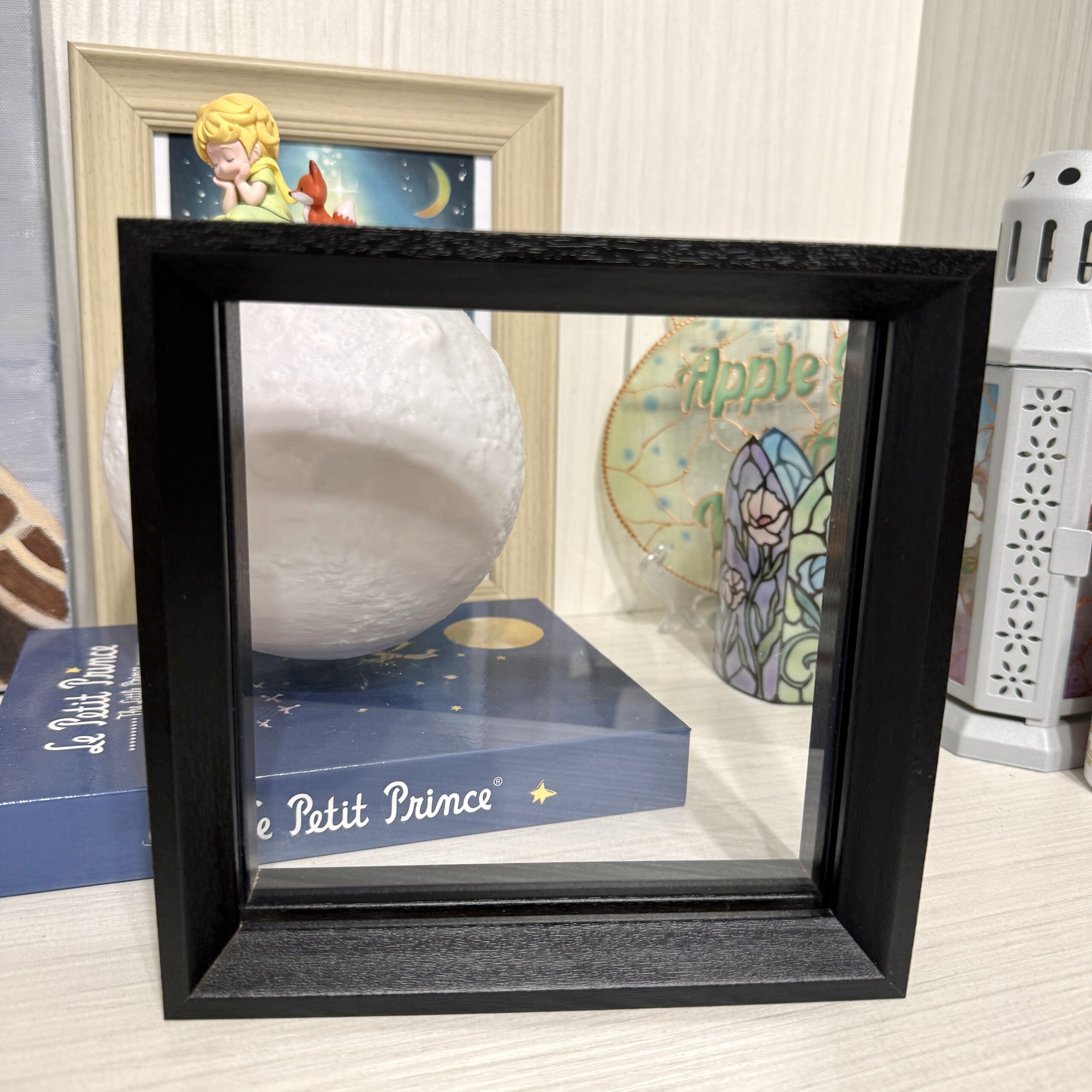 壓克力透明擺台正方形立框15x15cm 黑色