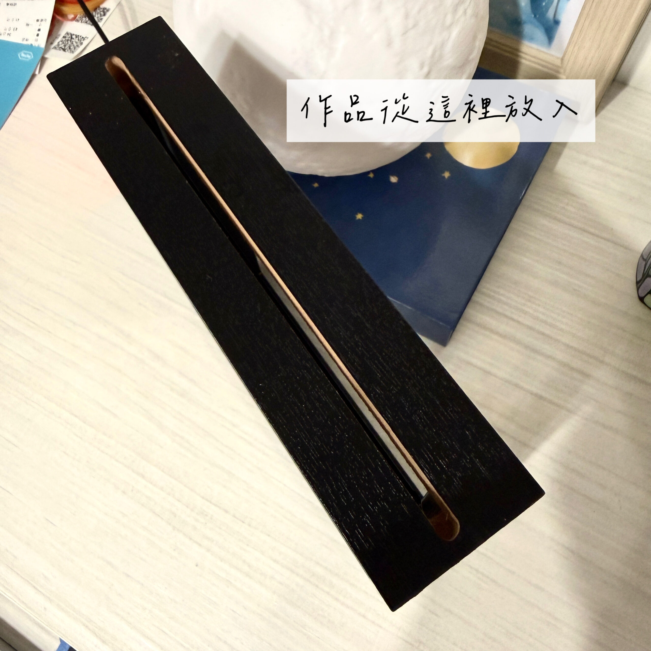 壓克力透明擺台正方形立框15x15cm 黑色