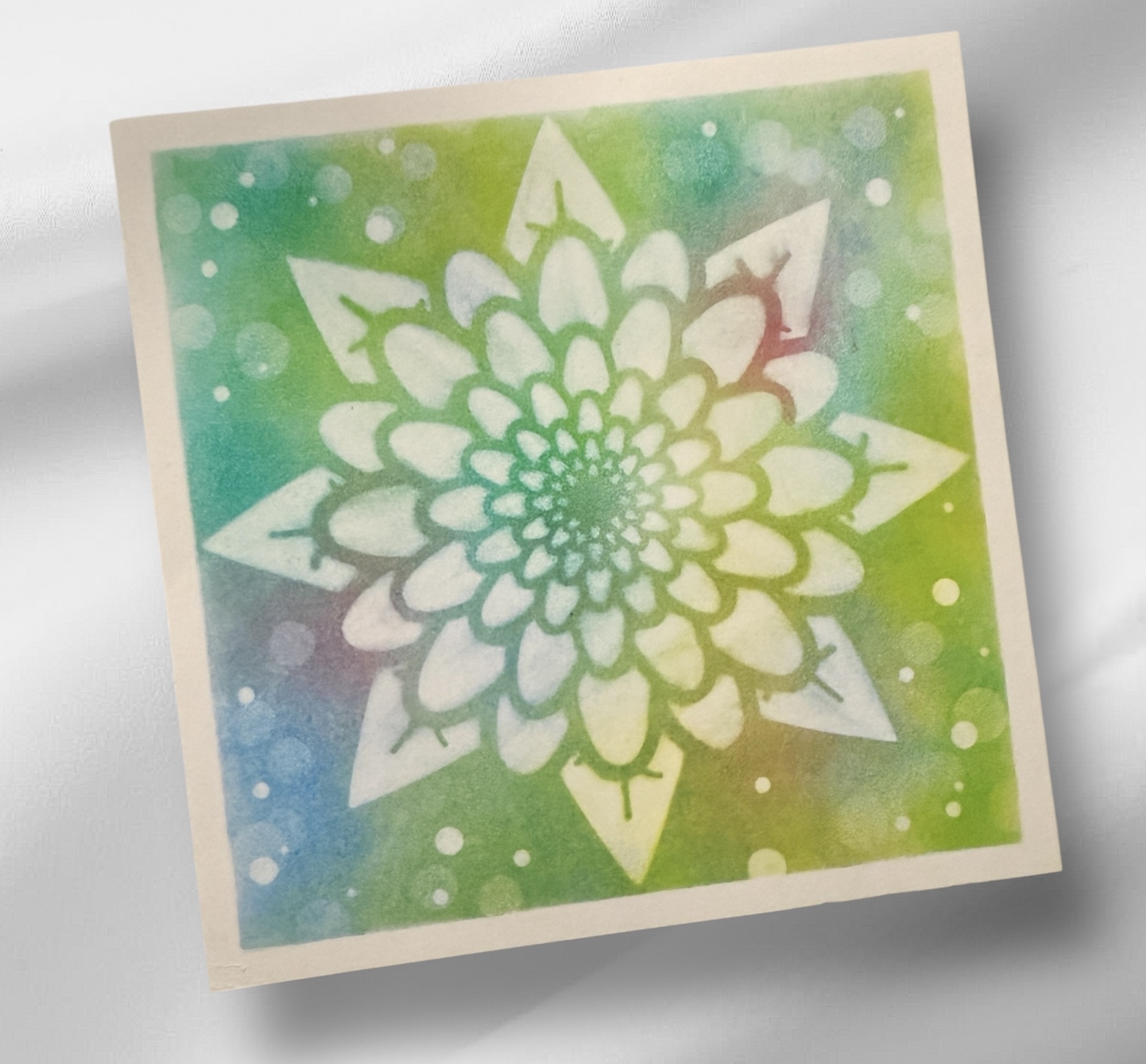 綠光心流-粉彩曼陀羅