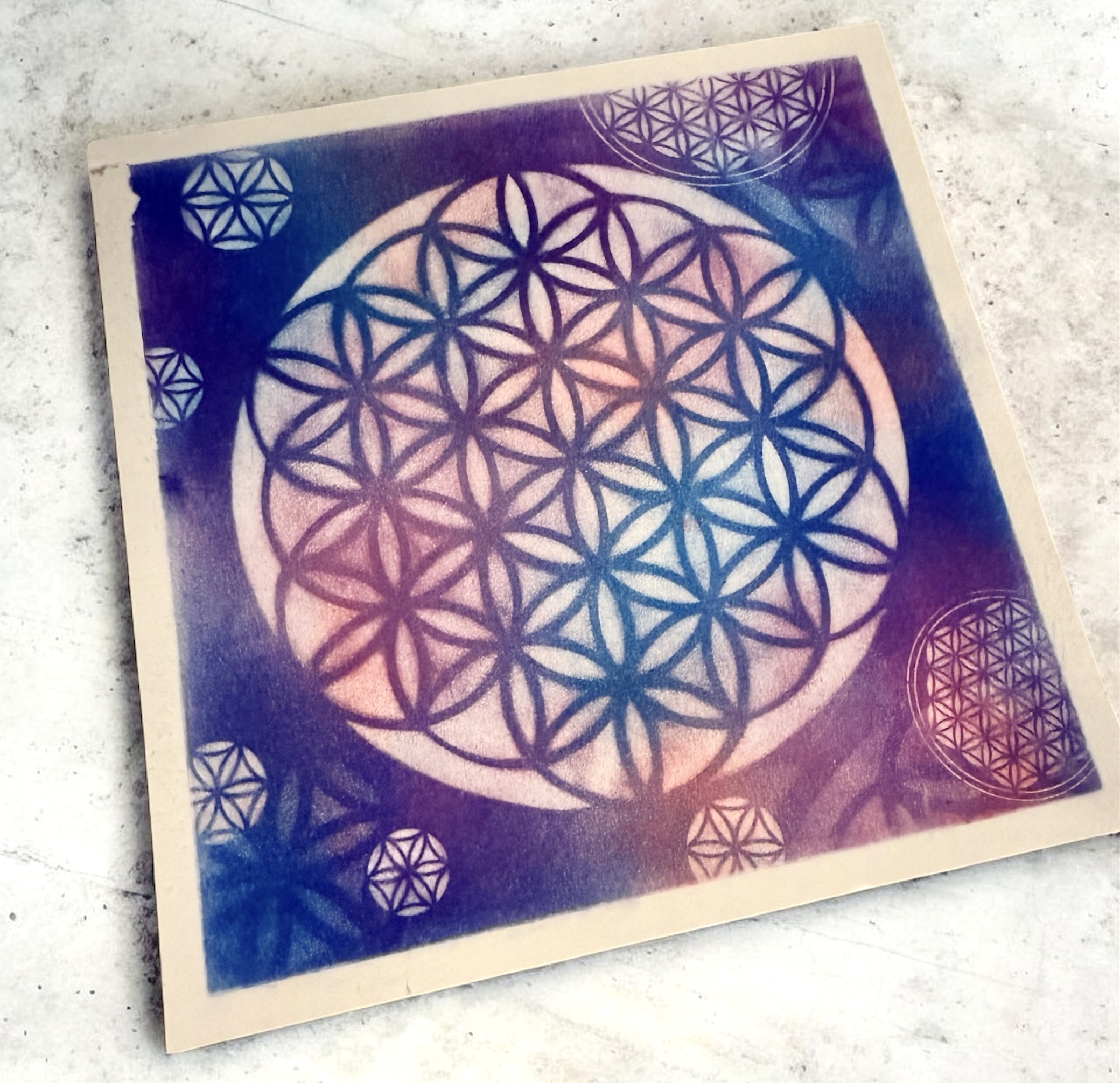 宇宙心網-粉彩曼陀羅